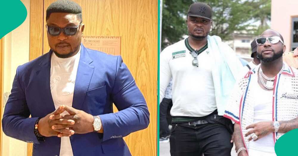 Davido's bouncer speaks after singer was accuse of slapping him.