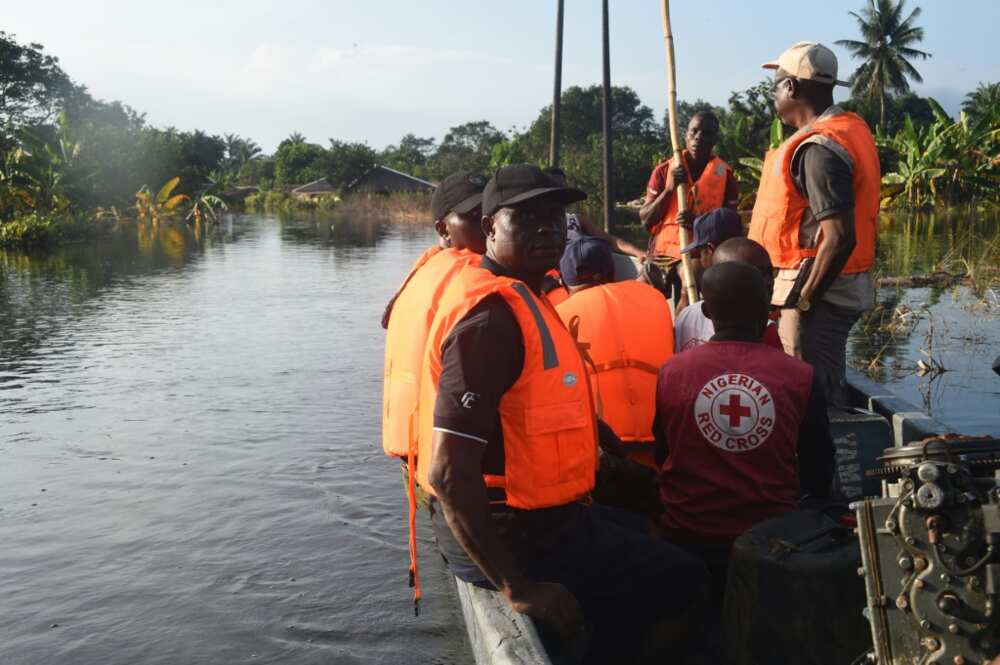 The navy has been helping aid workers reach remoter areas, but flooding has made travel complicated The navy has been helping aid workers reach remoter areas, but flooding has made travel complicated
