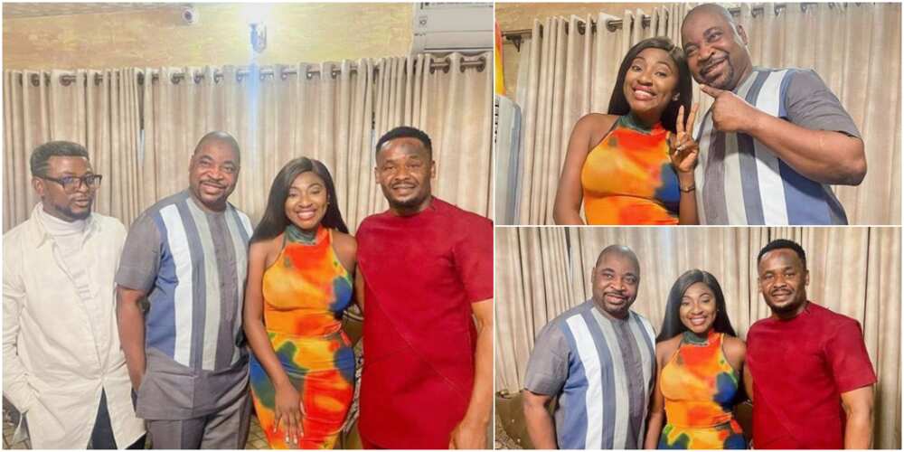 Nollywood Stars Zubby Michael and Yvonne Jegede Pay Mc Oluomo Surprise Visit