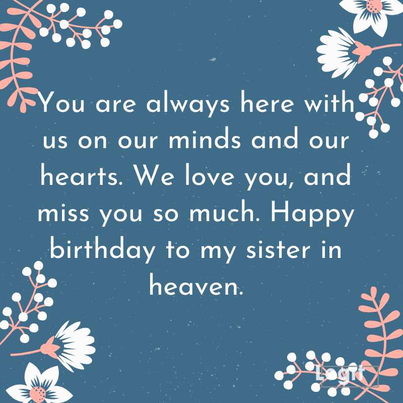 Image result for Happy Birthday In Heaven Sister