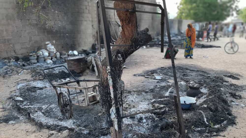Kisa da kona gidaje: Hotunan barnar da mayakan Boko Haram suka tafka a Molai