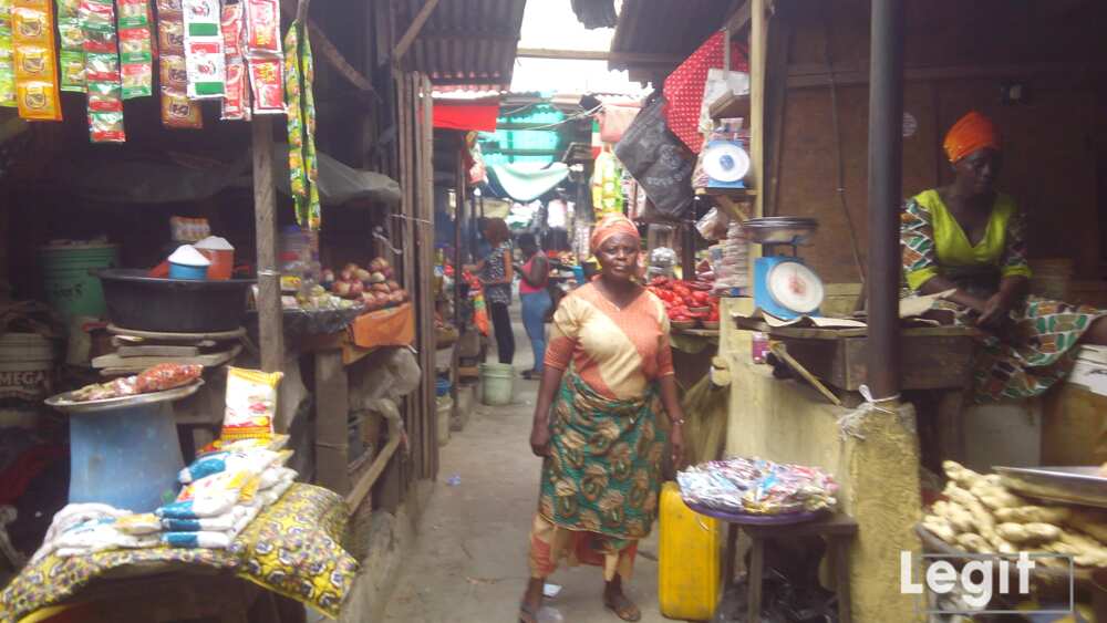 Business activities is dull at Ketu market, Ketu, Lagos. Photo credit: Esther Odili