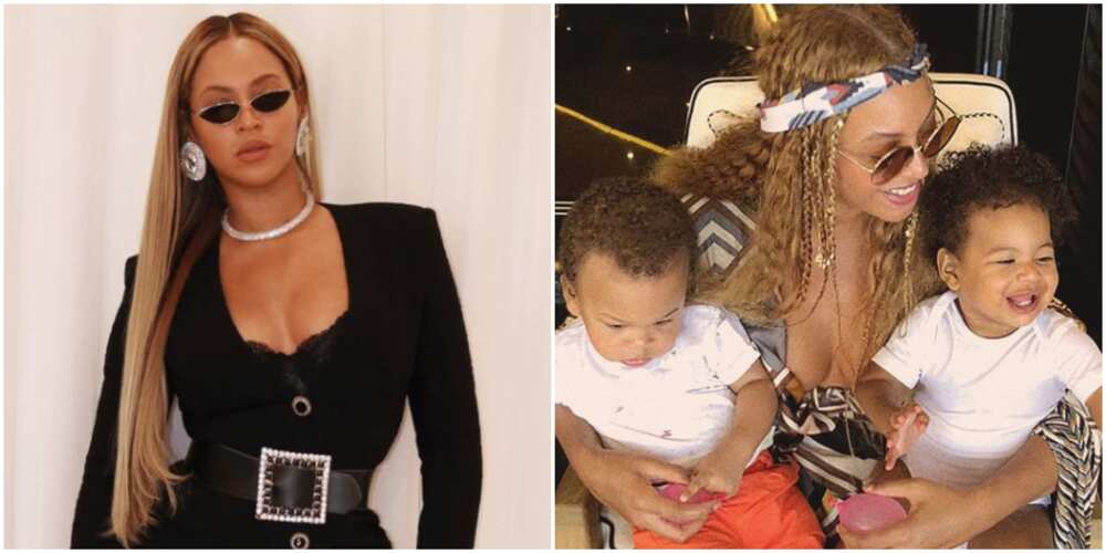 Beyonce sends boirthday wishes to her twins on her website