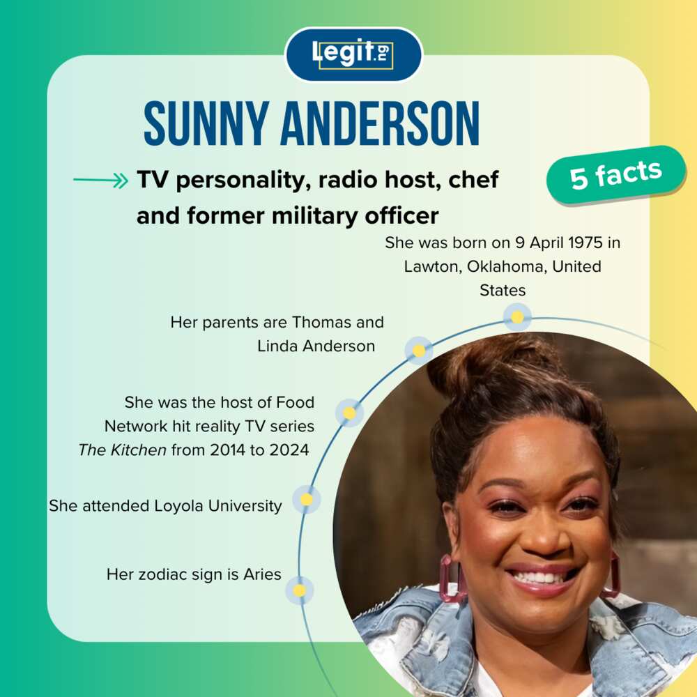 Quick facts about Sunny Anderson