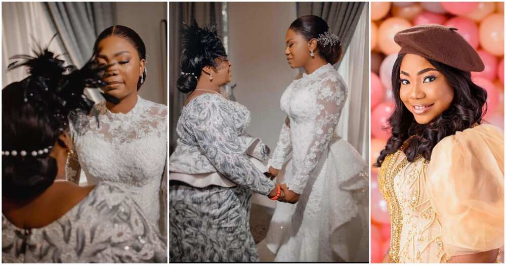 Mercy Chinwo white wedding