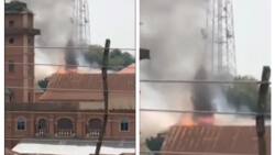 Wildfire razes palace of powerful southwest monarch, viral video emerge