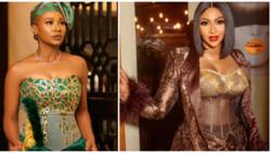 Dare to be different: Nse Ikpe-Etim, 4 others in gorgeous asoebi styles that stand out boldly