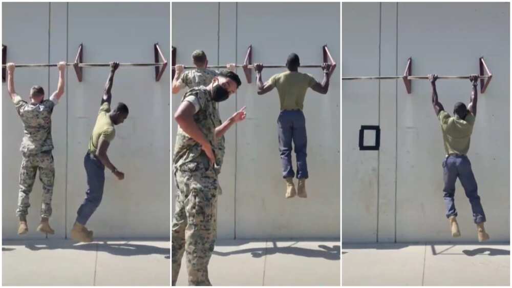 Many people were wowed by his pull ups.