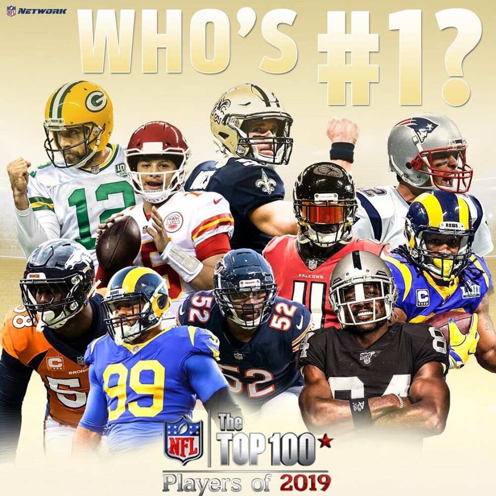 NFL Top 100 players of 2019 and their respective profiles 