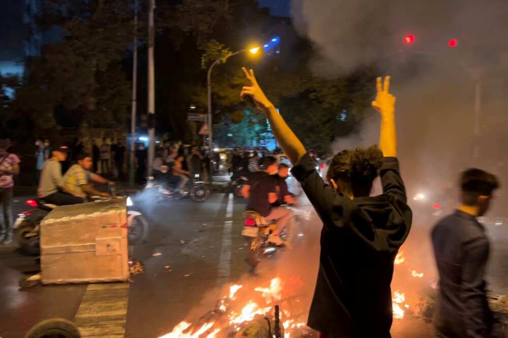 The protests spread beyond Amimi's home province of Kurdistan to become a nationwide movement The protests spread beyond Amimi's home province of Kurdistan to become a nationwide movement