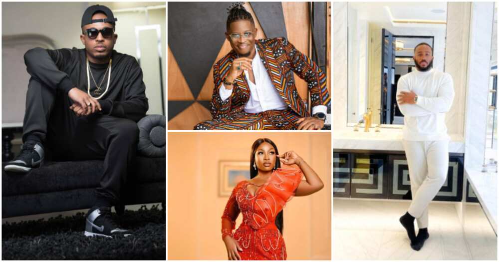 Photos of Nigerian celebrities Naeto C, Seyi Awolowo, Jackie B and Kiddwaya