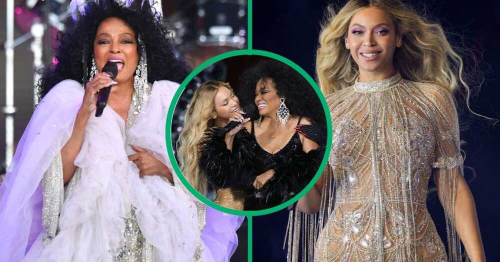 Beyoncé Knowles performed onstage during 'Renaissance World Tour' with Motown diva Diana Ross in California.