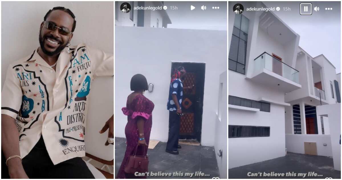 Watch video of the expensive luxury house Adekunle Gold bought for his mum