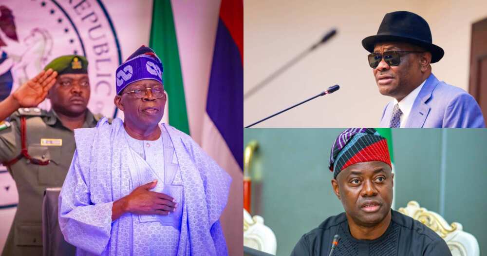 Tinubu, Wike da Makinde.