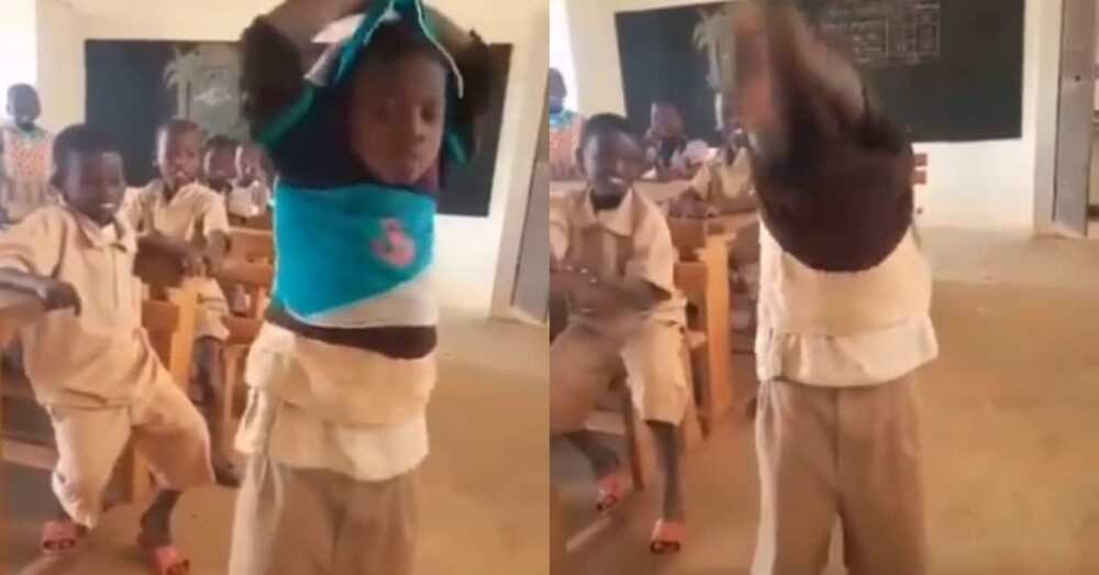 Schoolboy Stirs Massive Reactions as he Wears Many Clothes Under uniform to Protect Himself Against Cane