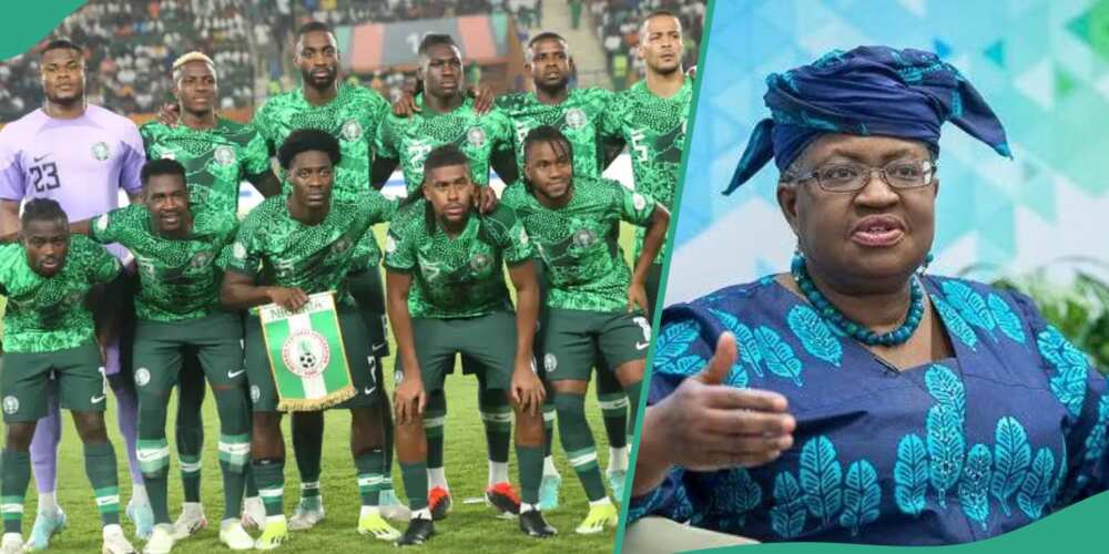 Ngozi Okonjo-Iweala speaks to Super Eagles