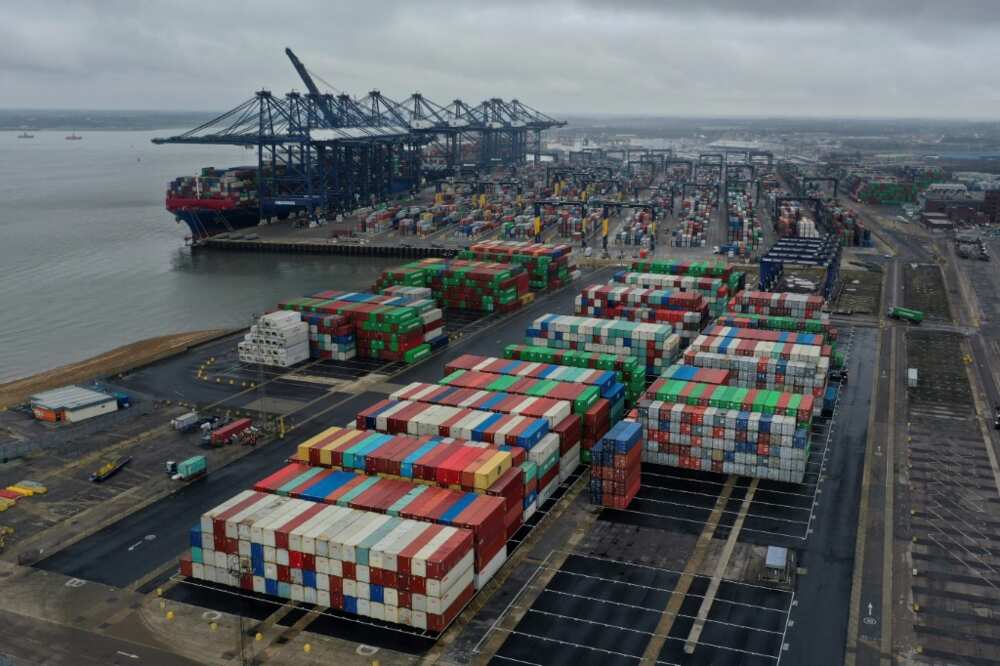 Workers at Felixstowe port in southeastern England began an eight-day strike over pay on Sunday