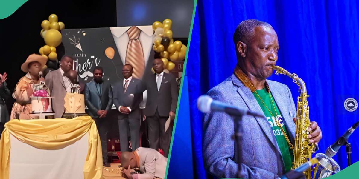 See how Pastor Enoch Adeboye made his saxophonist cry on his 60th birthday (video)