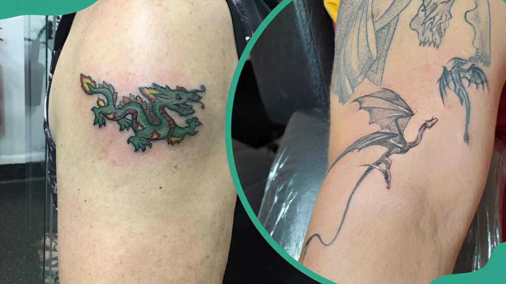 Small dragon tattoos
