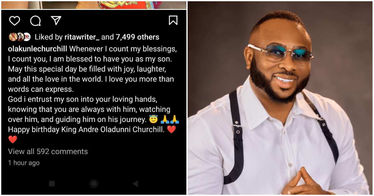 See how Tonto Dikeh's ex husband celebrated their son's birthday (pictures)