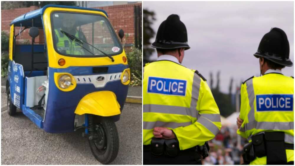 Keke as patrol vehicles in the UK/police said keke will engender safety.
