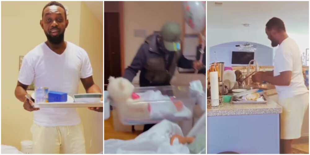 Comedian AY starts daddy duties