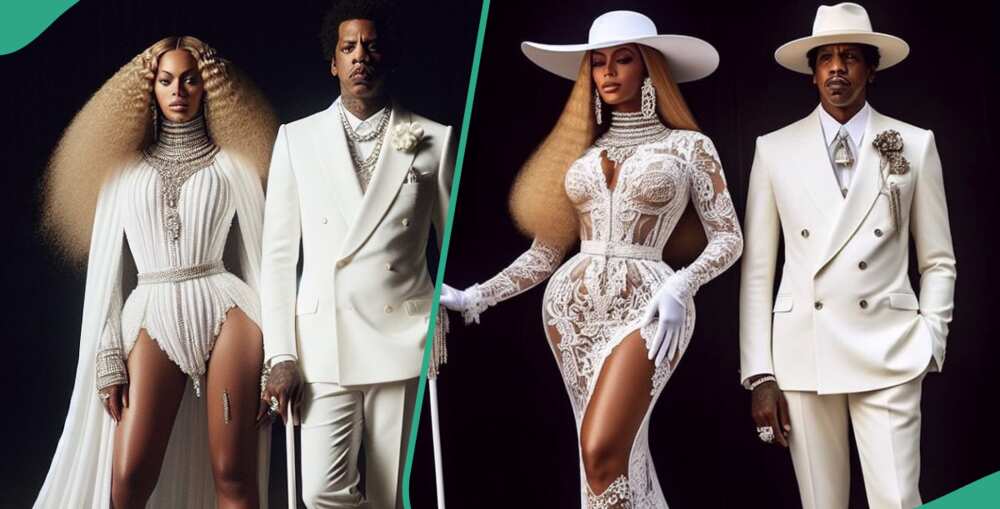 Mimi Okeren creates fashion illustration of Beyonce and Jay Z
