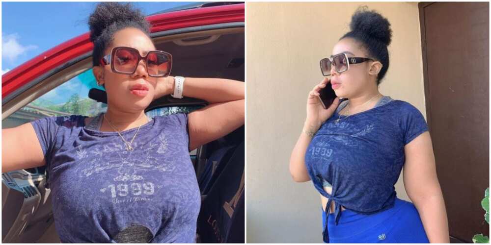 Actress Moyo Lawal Backtracks, Forced to Post Original Picture After Being Called Out for Using Photoshop