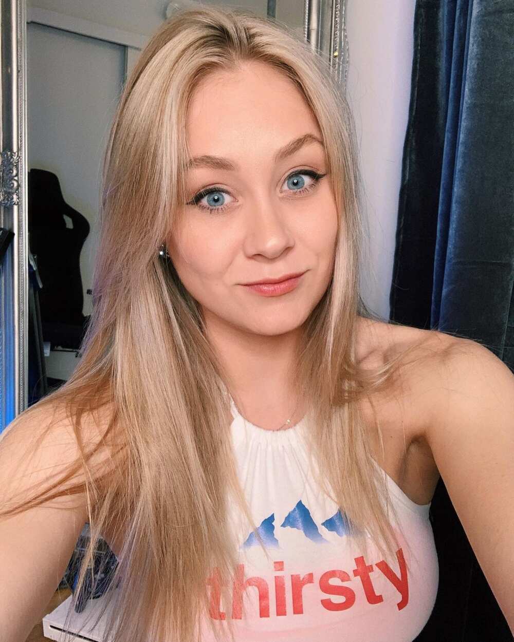 beautiful gamer girl twitch streamer in a e - girl