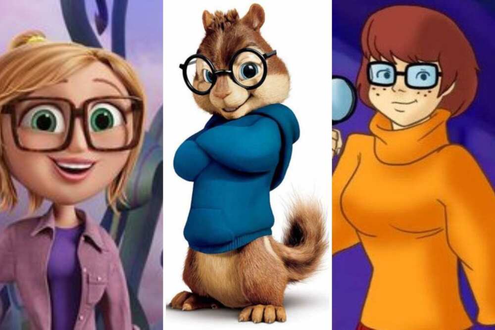 Funny characters with glasses