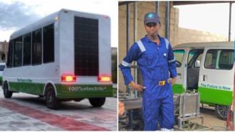 Great things happening in Maiduguri: Mustapha Gajibo builds 12-seater electric buses, photos excite Nigerians
