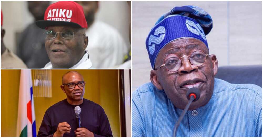 2023, PDP, APC, Labour Party, Bola Tinubu, Atiku Abubakar, Peter Obi