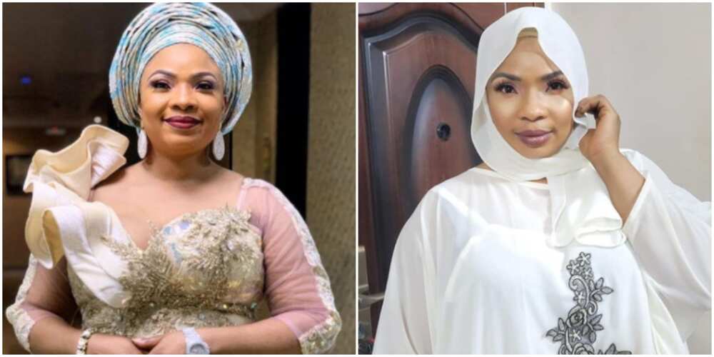 Actress Laide Bakare bags title as leader of Islamic affairs in Muslim prayer ministry, Nigerians react