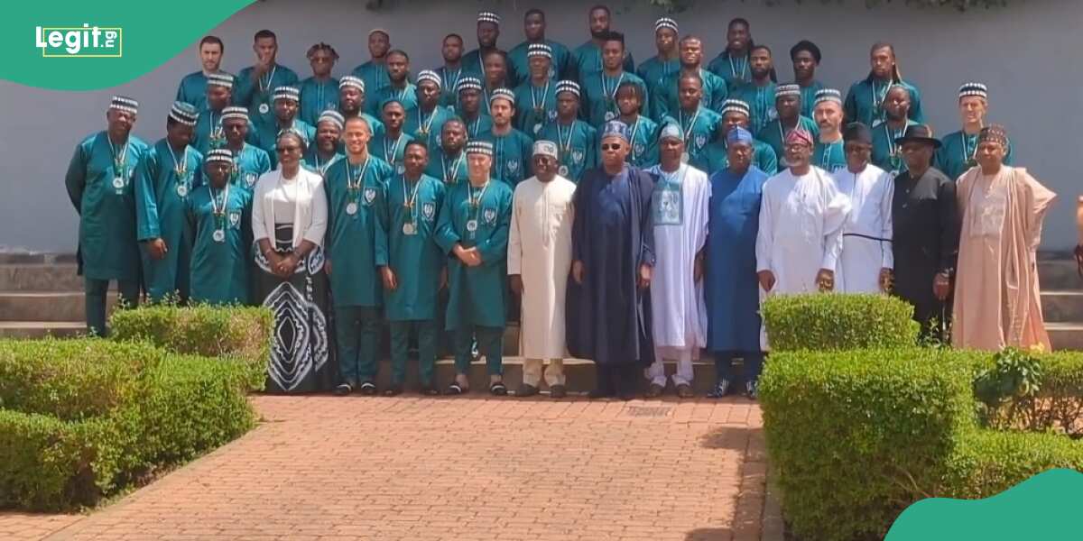 BREAKING: President Tinubu bestows national awards on Super Eagles AFCON Squad