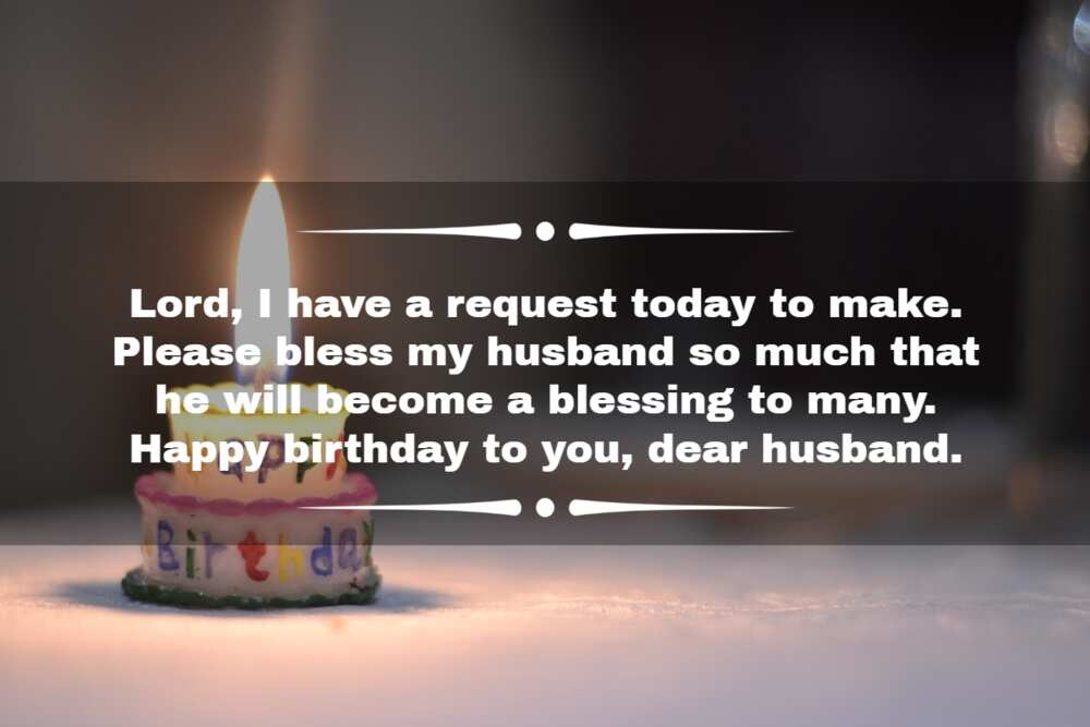 happy birthday prayer for husband