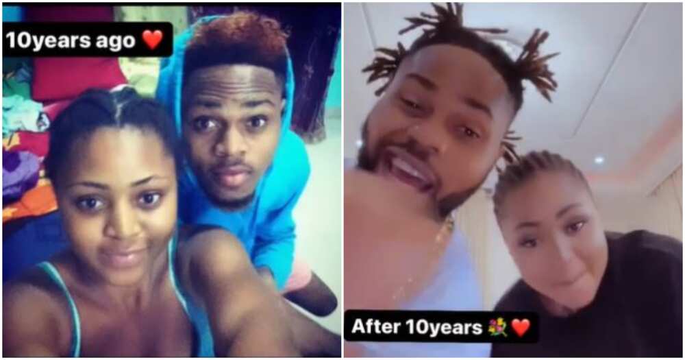 Photos of Regina Daniels and her brother Sweezy