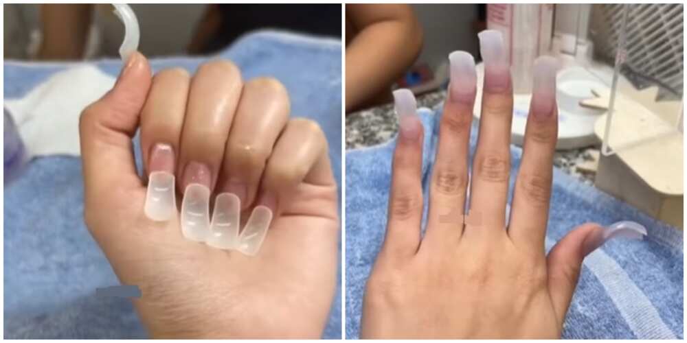 Photos of the inside out nails.