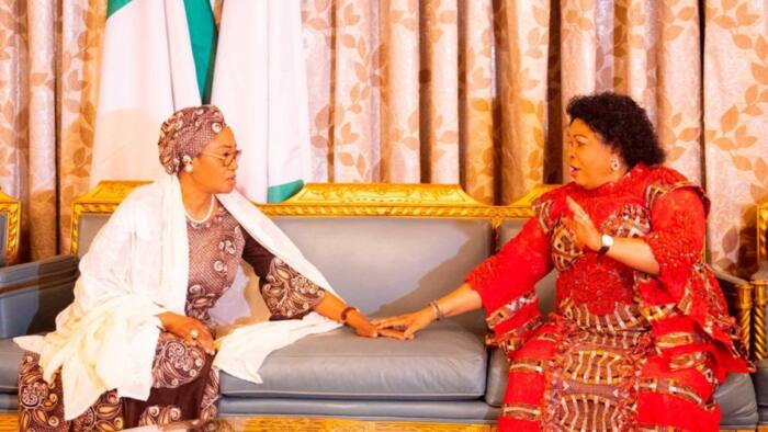 BREAKING: First Lady Oluremi Tinubu hosts Patient Jonathan in Aso Rock
