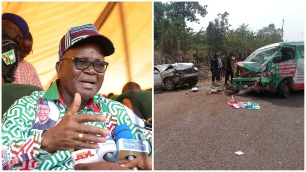 Governor Samuel Ortom, PDP, Benue state, accident