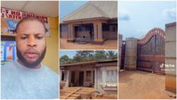 "Thankful to God": Nigerian man builds mansion for parents in village, changes their old house, video trends