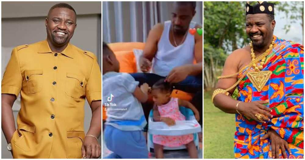 John Dumelo and his daughter