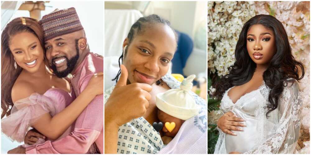 Adesua Etomi, Banky W, other celebrities who became first-time parents in 2021
