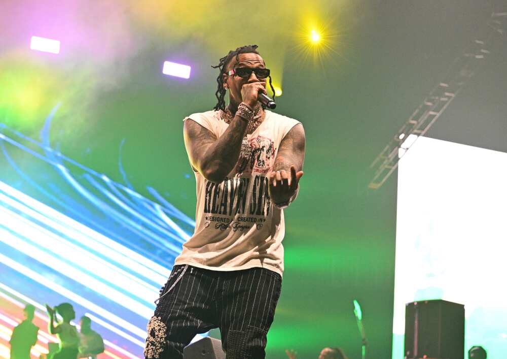 Rapper Moneybagg Yo performs during MoneyBagg Yo Larger Than Life Tour