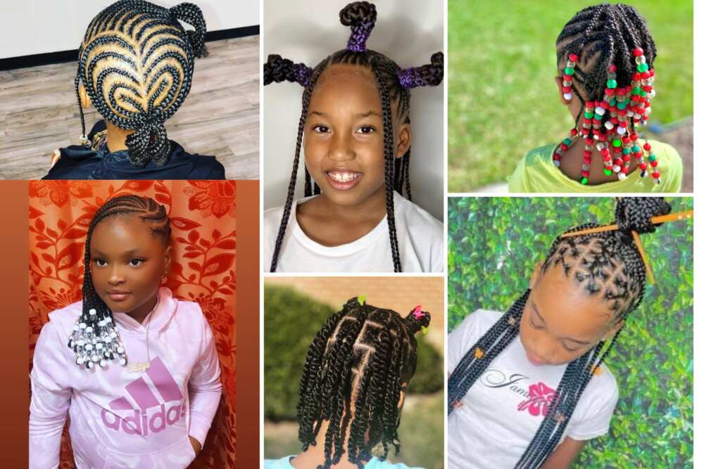 Braids for Kids - 100 Back to School Braided Hairstyles for Kids  Kids  hairstyles girls, Lil girl hairstyles, Black kids braids hairstyles