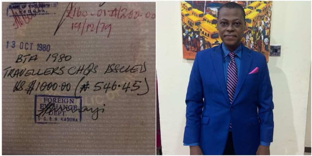 Good old days: Massive Reactions as Nigerian Man Shares Ticket Showing when $1,000 was N546