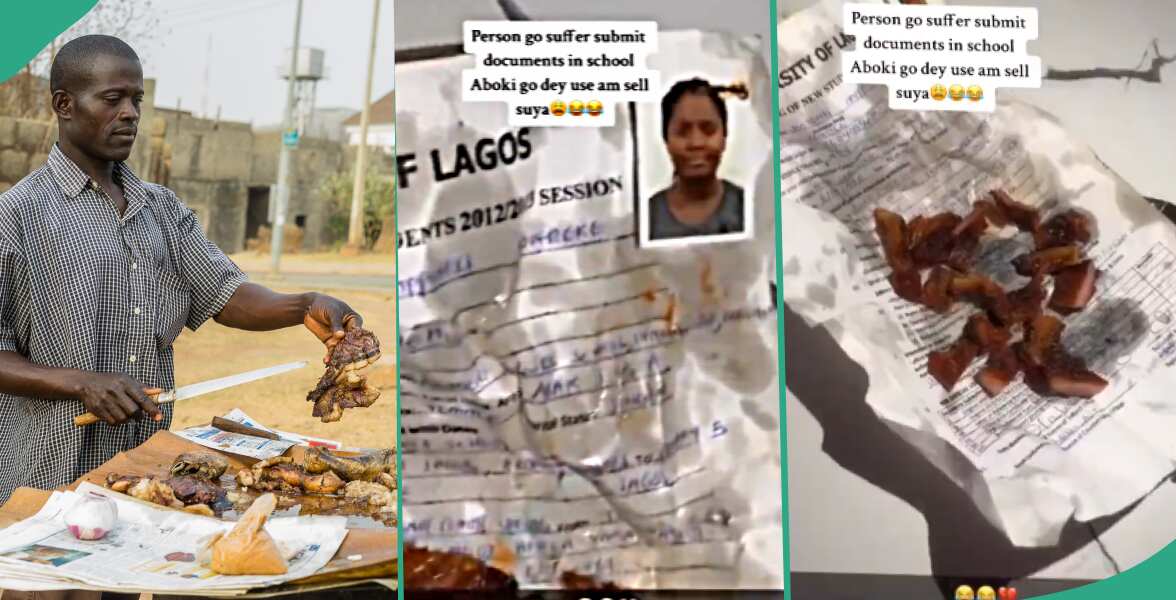 Aboki sells suya with UNILAG student's passport and document, video emerges