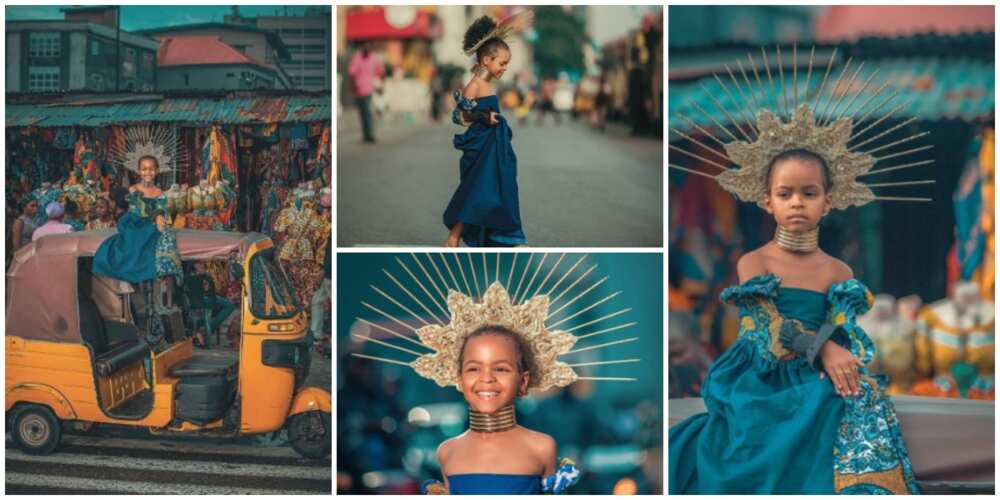 Beautiful Photos of Little Girl Posing atop a Tricycle Amazes Nigerians, Many say She Looks Like Beyonce
