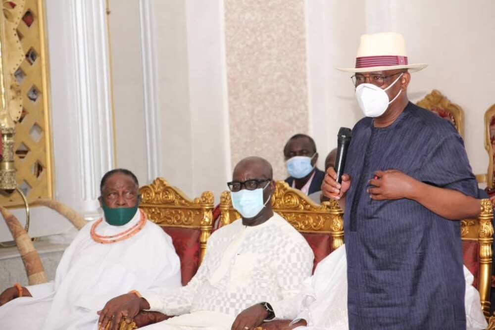 Edo election: Wike commends Oba of Benin for his apolitical stance
