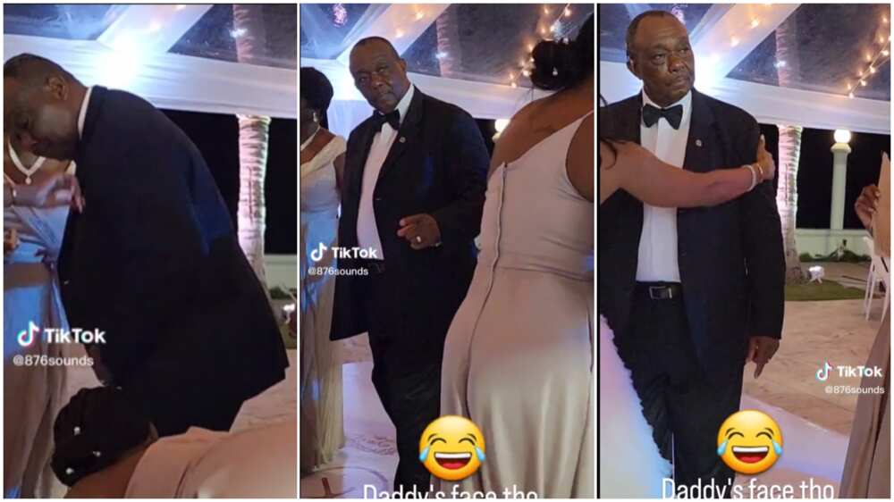 Father and daughter at wedding/man became so angry.