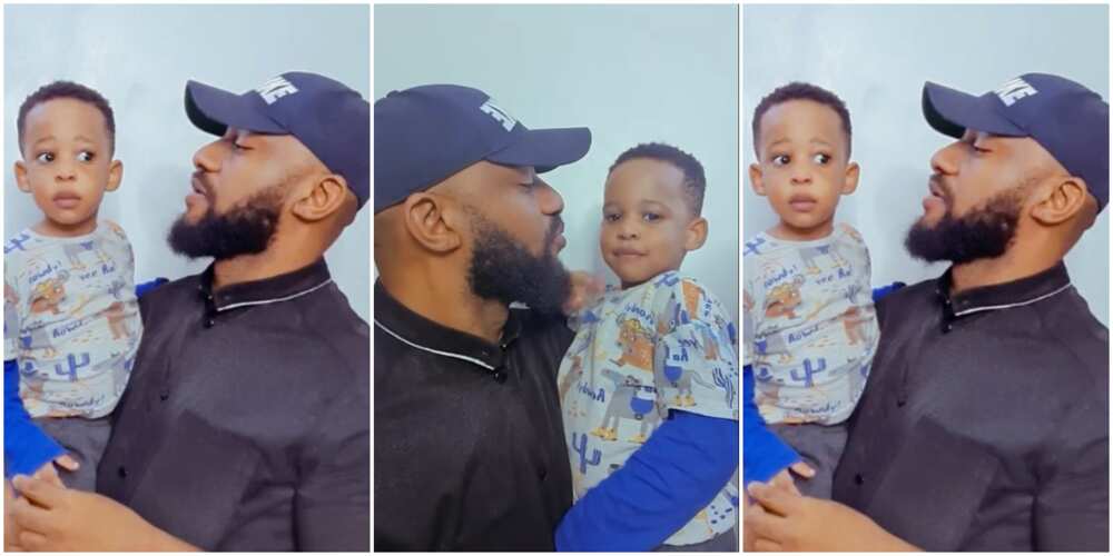 Yul Edochie and son Star Dike